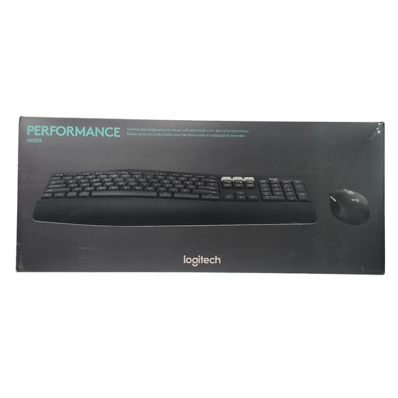 Logitech Other - Logitech MK825 Wireless Keyboard/Mouse Combo Full-Size Keyboard Bluetooth Black
